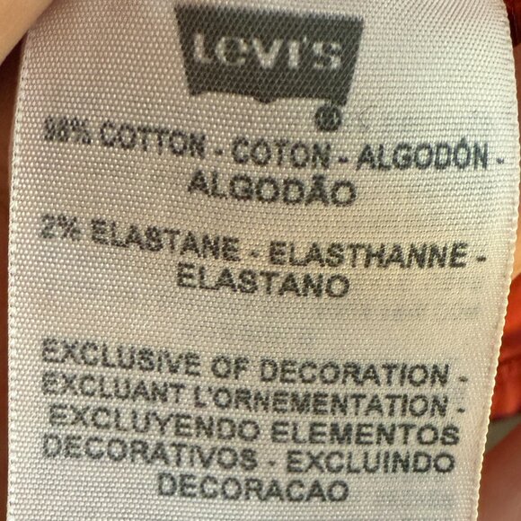 EUC Women's LEVI'S 505 Straight Leg Jeans‎ Red | Size 10 - Picture 8 of 10